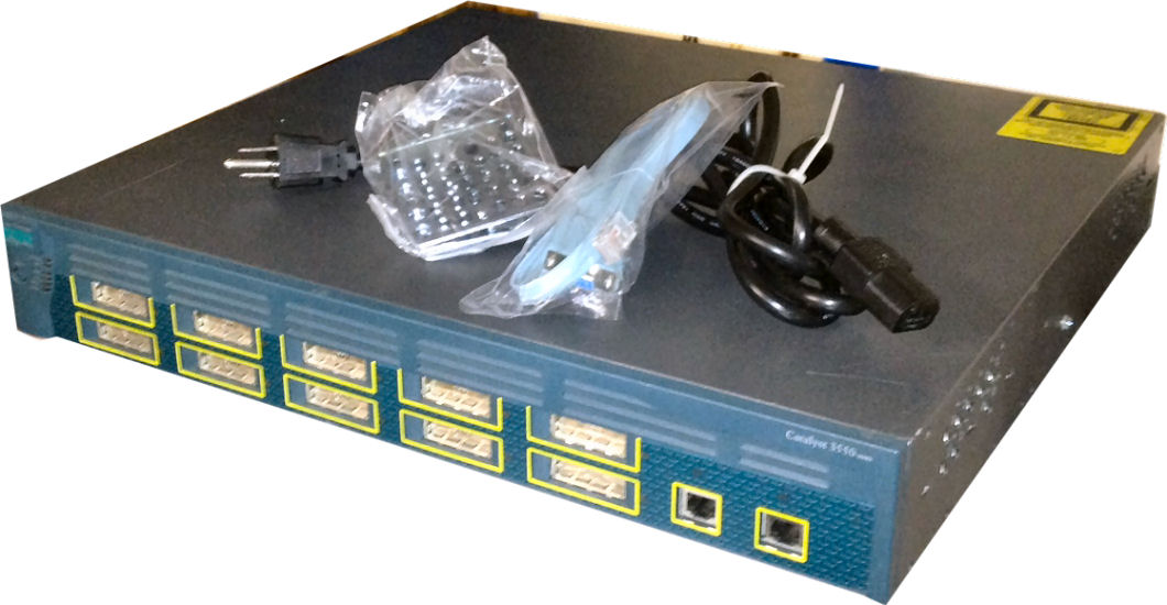 Cisco Catalyst 3550-12G Switch, WS-C3550-12G - Click Image to Close