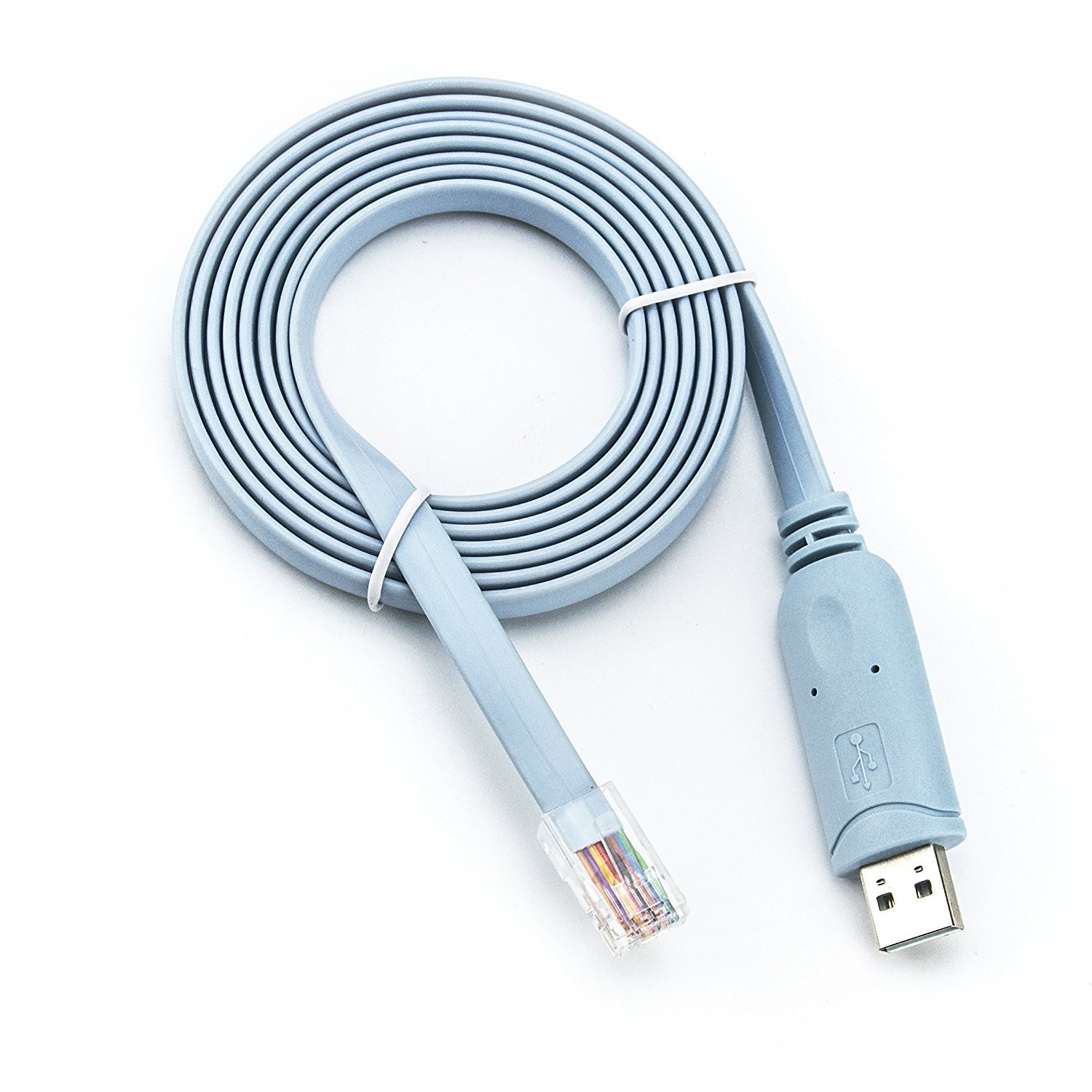 6" FTDI FT232R chip / USB to RJ45 Console Cable - Click Image to Close